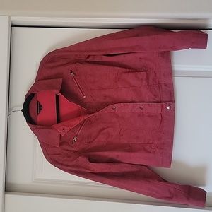 Rock and Republic red/black wash, Snap Front Denim Jacket szM